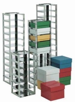 Chest freezer racks, classic, stainless steel, for boxes with 150 mm height | Compartments : 4
